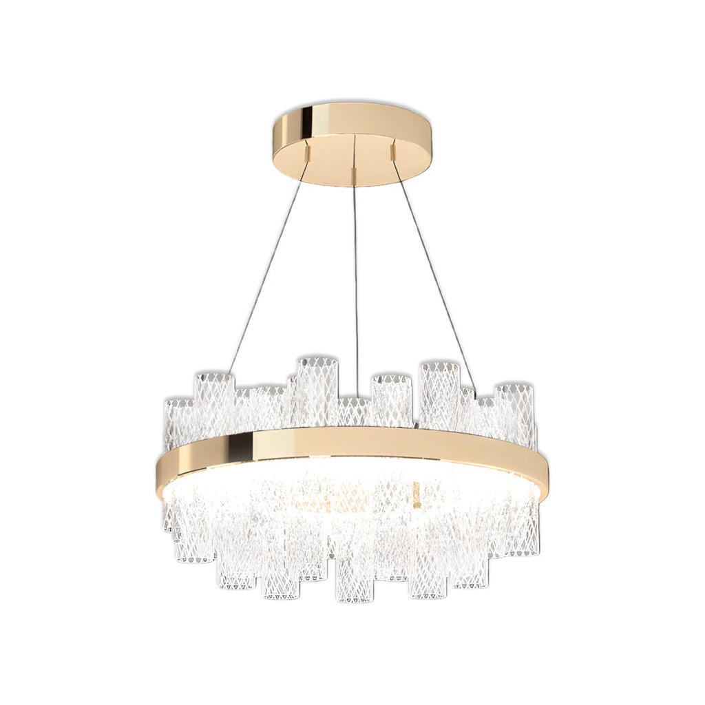 WINTHORPE CRACKLE GLASS SUSPENDED LUMINAIRE