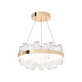WINTHORPE CRACKLE GLASS SUSPENDED LUMINAIRE