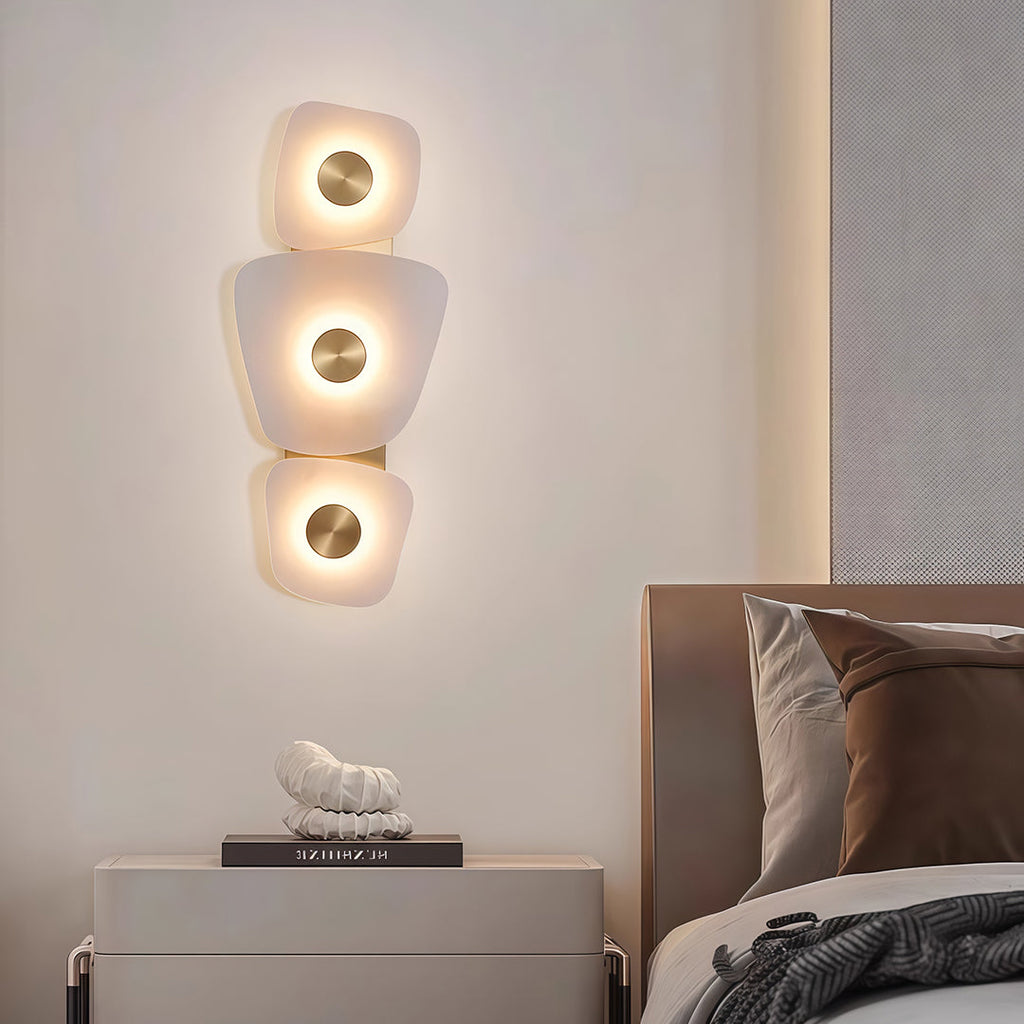 WINTERBOURNE COPPER MARBLE ILLUMINATED WALL LANTERN