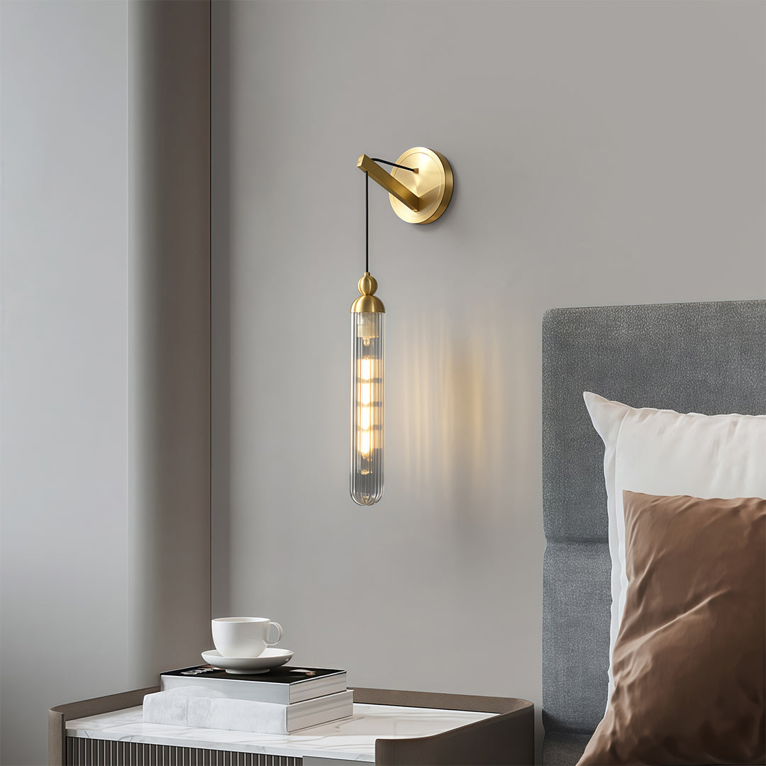 WINTHROP BRASS WALL HANGING LUMINAIRE