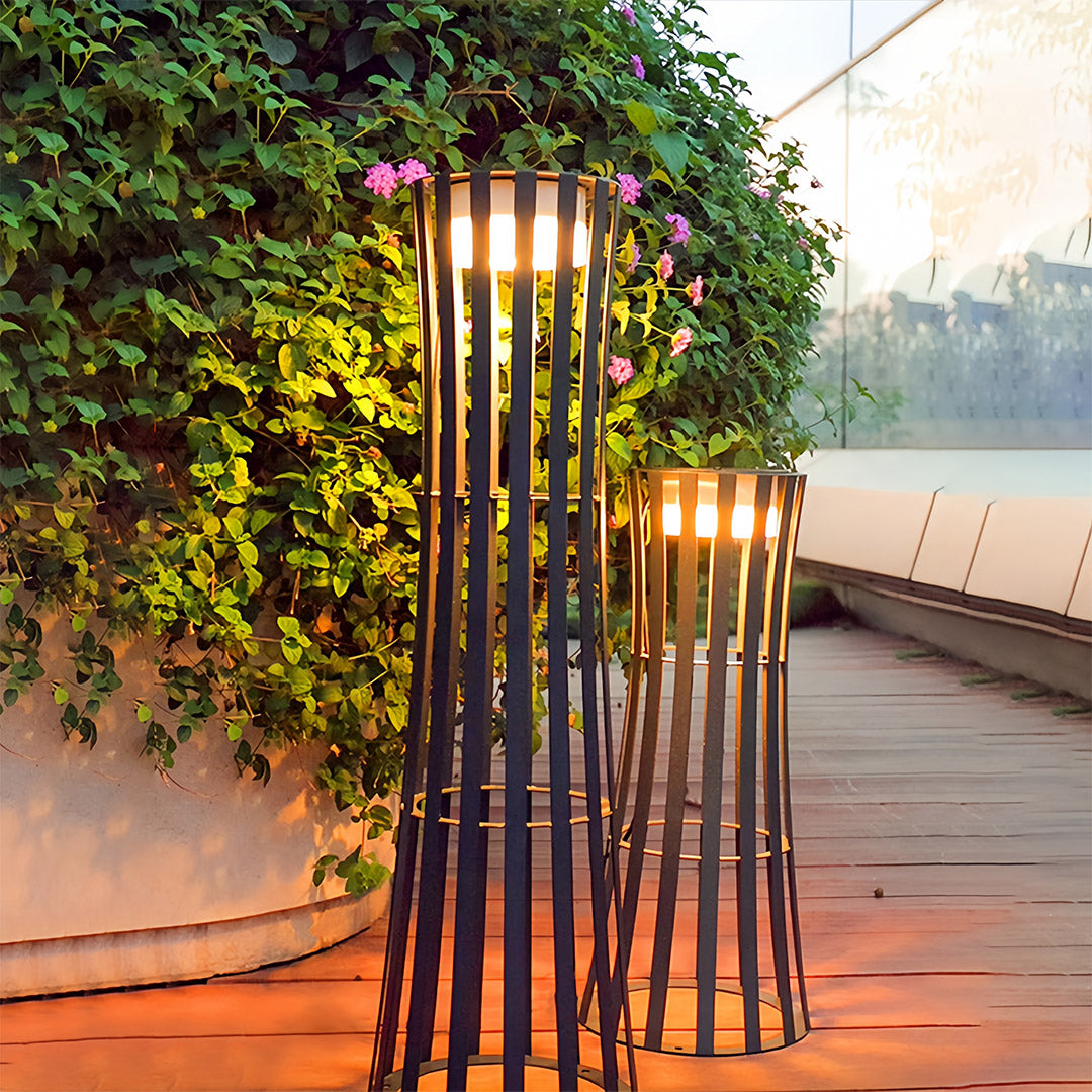 THORNBURY NIGHTSCAPE LANTERN WITH ARTISANAL CUTOUT DESIGN