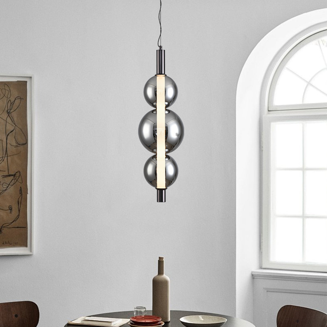 WINTERBOURNE SILVER RAY LED PENDANT LIGHT