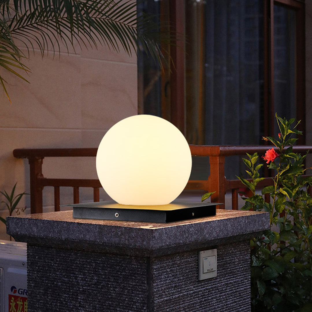 WINCHESTER AQUAPROOF OUTDOOR COLUMN LIGHTS WITH POLYETHYLENE SHADE