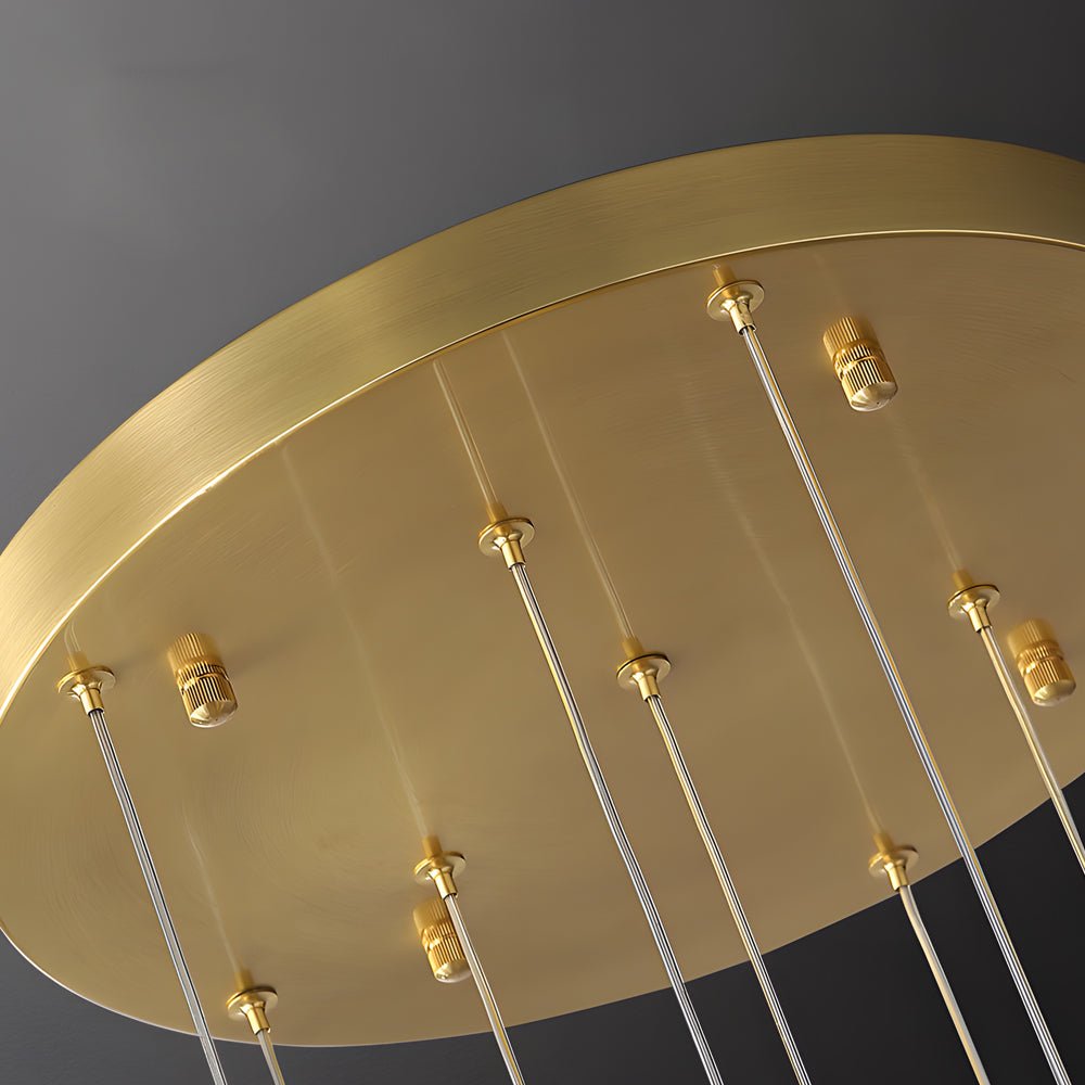 WINDSOR PINEAPPLE ORBITAL LED STAIRCASE SUSPENSION LIGHTING