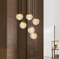 WINDSOR PINEAPPLE ORBITAL LED STAIRCASE SUSPENSION LIGHTING