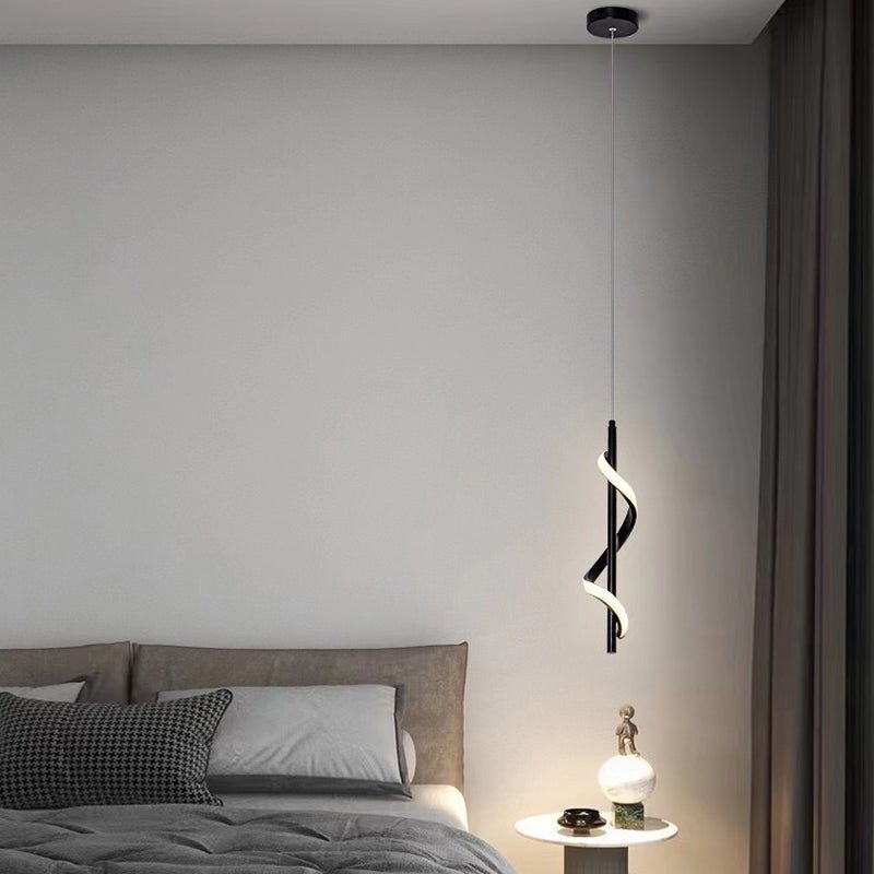 WHITBY SPIRAL LED WALL PENDANT WITH TRIPLE DIMMING