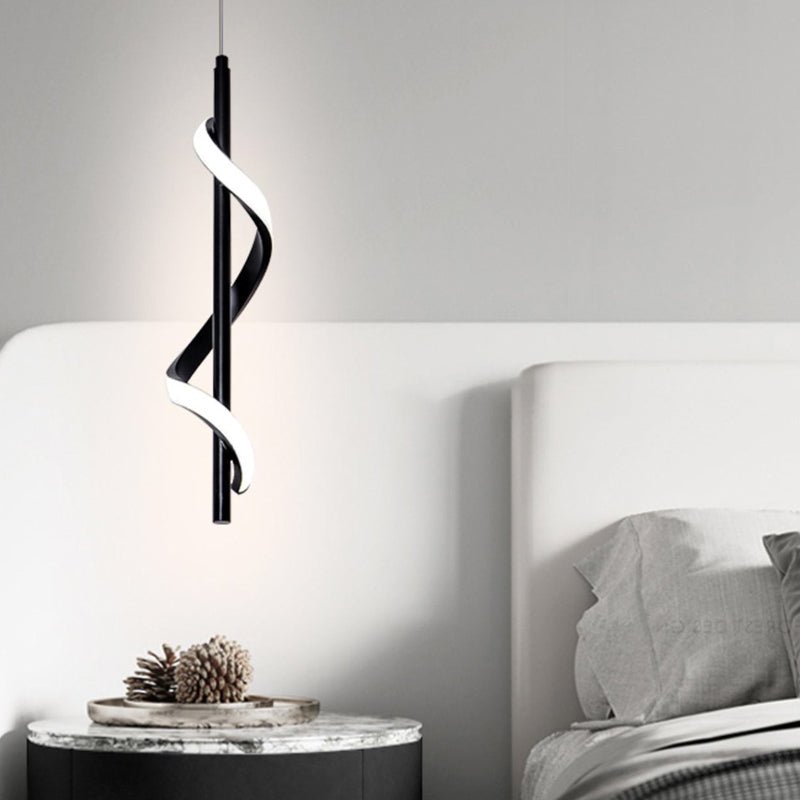 WHITBY SPIRAL LED WALL PENDANT WITH TRIPLE DIMMING