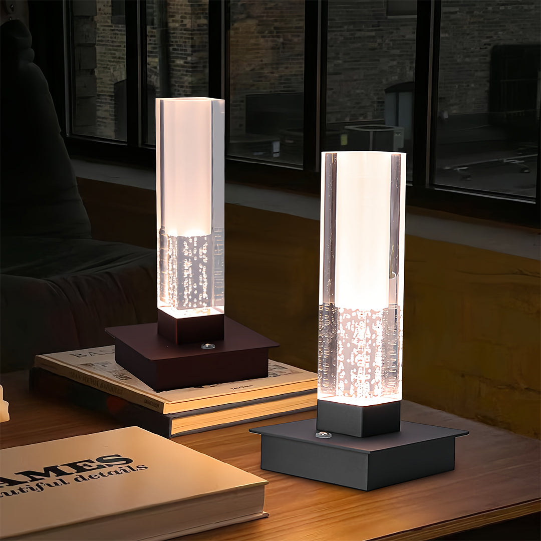WINTERBOURNE CORDLESS SQUARE LED NIGHT LAMP WITH DIMMING FEATURE