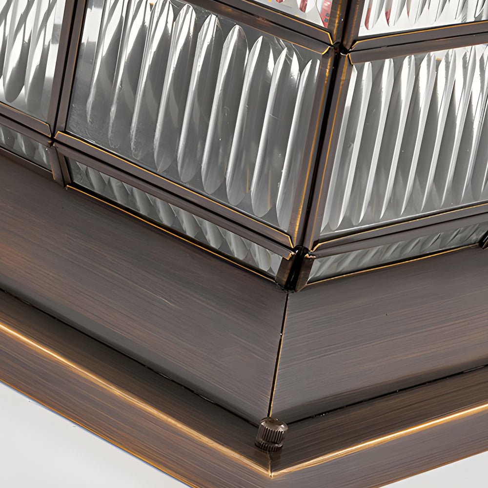 WINTERBOURNE SOLAR-POWERED BRONZE PILLAR LIGHT WITH TRIPLE BRIGHTNESS SETTINGS