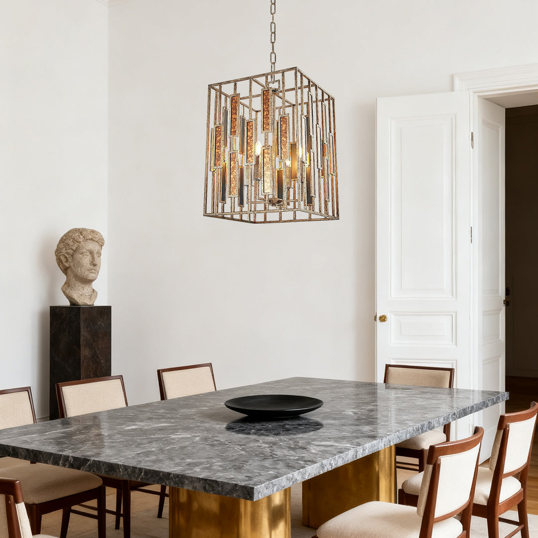 WINTHROP COPPER FRAME HANGING LANTERN