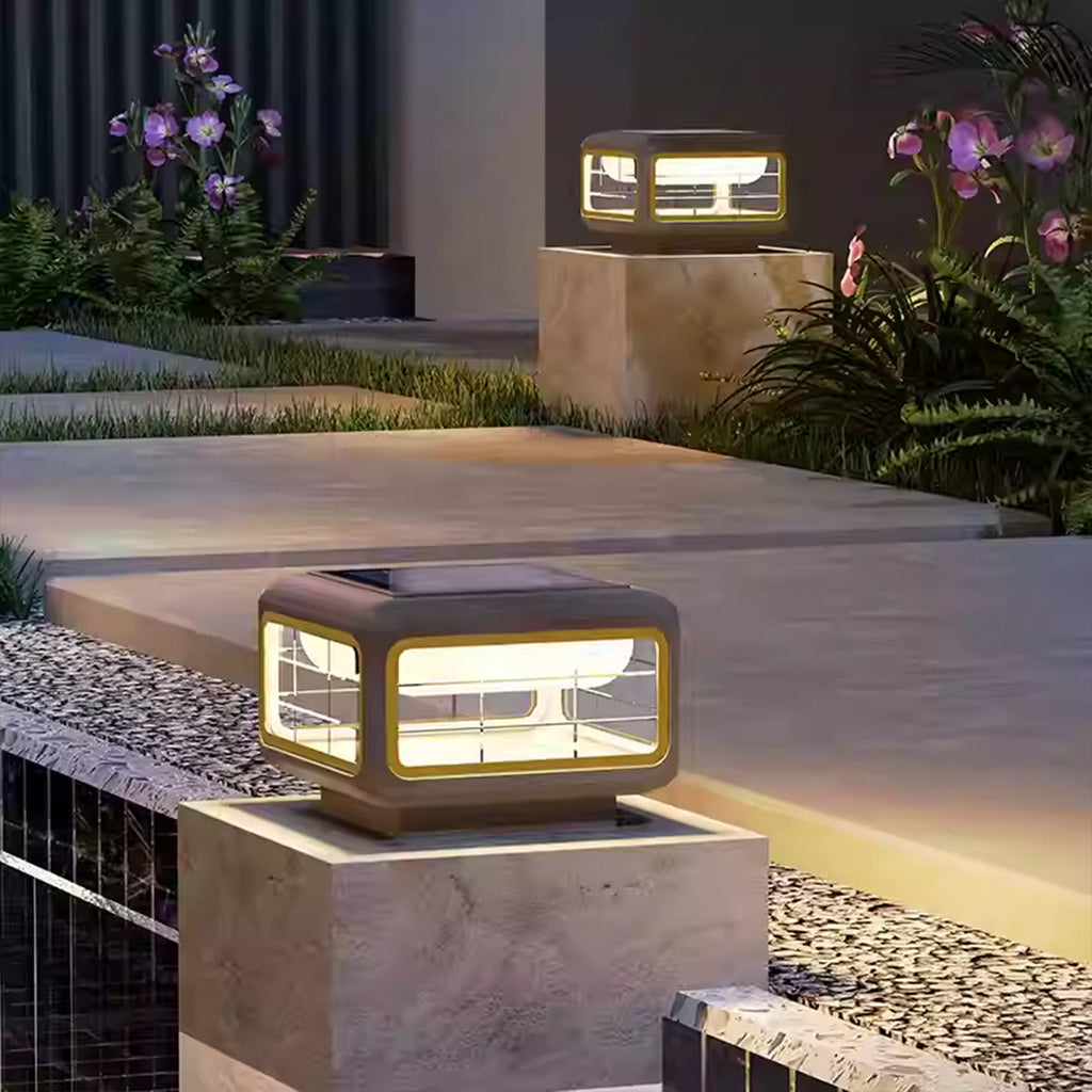 RAVENSCROFT RAINPROOF OUTDOOR COLUMN LANTERN - CONTEMPORARY SIMPLICITY