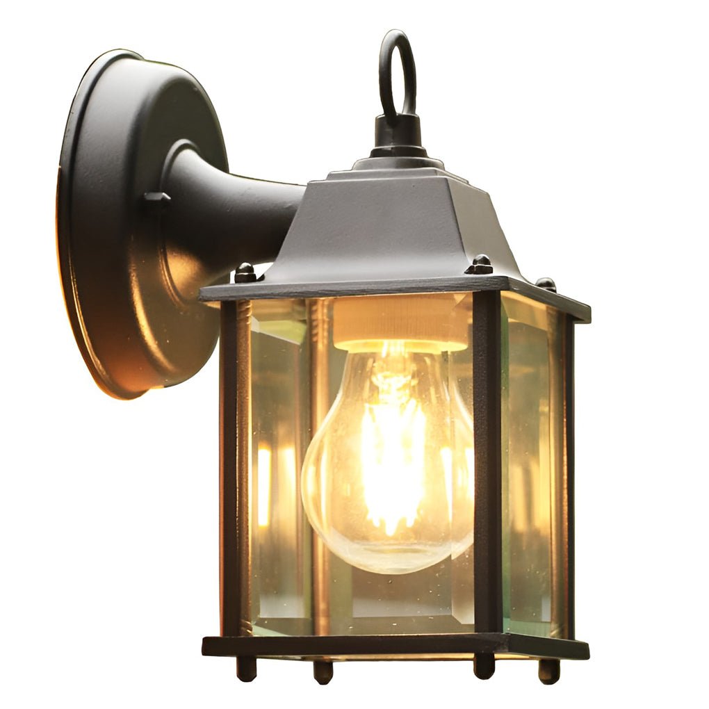 WINTERBOURNE RECTANGULAR GLASS OUTDOOR SCONCE WITH LED ILLUMINATION