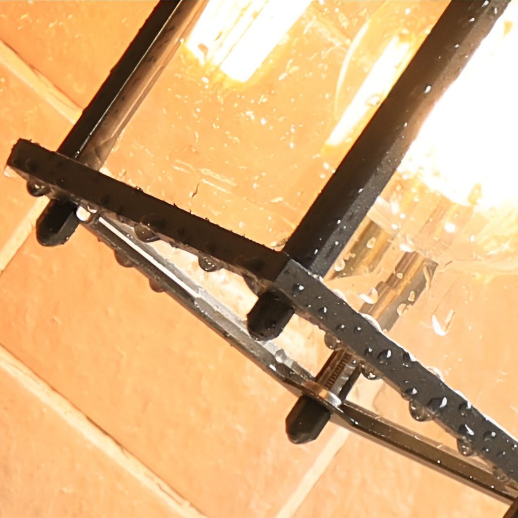 WINTERBOURNE RECTANGULAR GLASS OUTDOOR SCONCE WITH LED ILLUMINATION