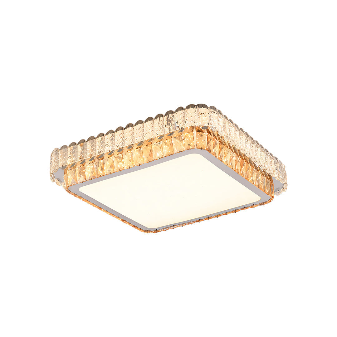 CHARLETON CRYSTAL EMBRACE FLUSH CEILING LANTERN