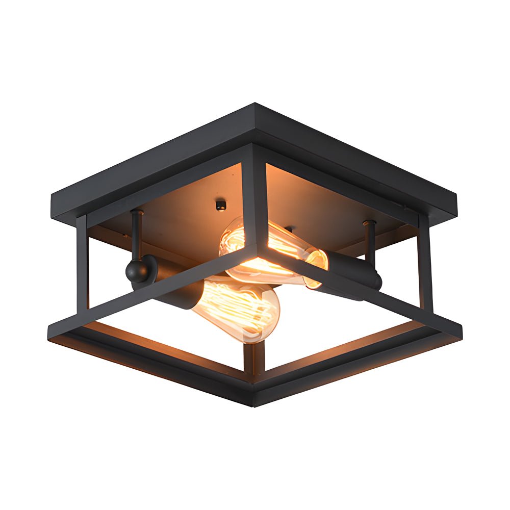 WINCHESTER QUAD FRAME RUSTIC CEILING LANTERN