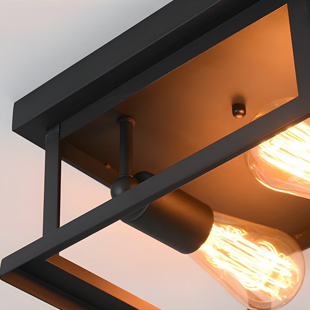 WINCHESTER QUAD FRAME RUSTIC CEILING LANTERN