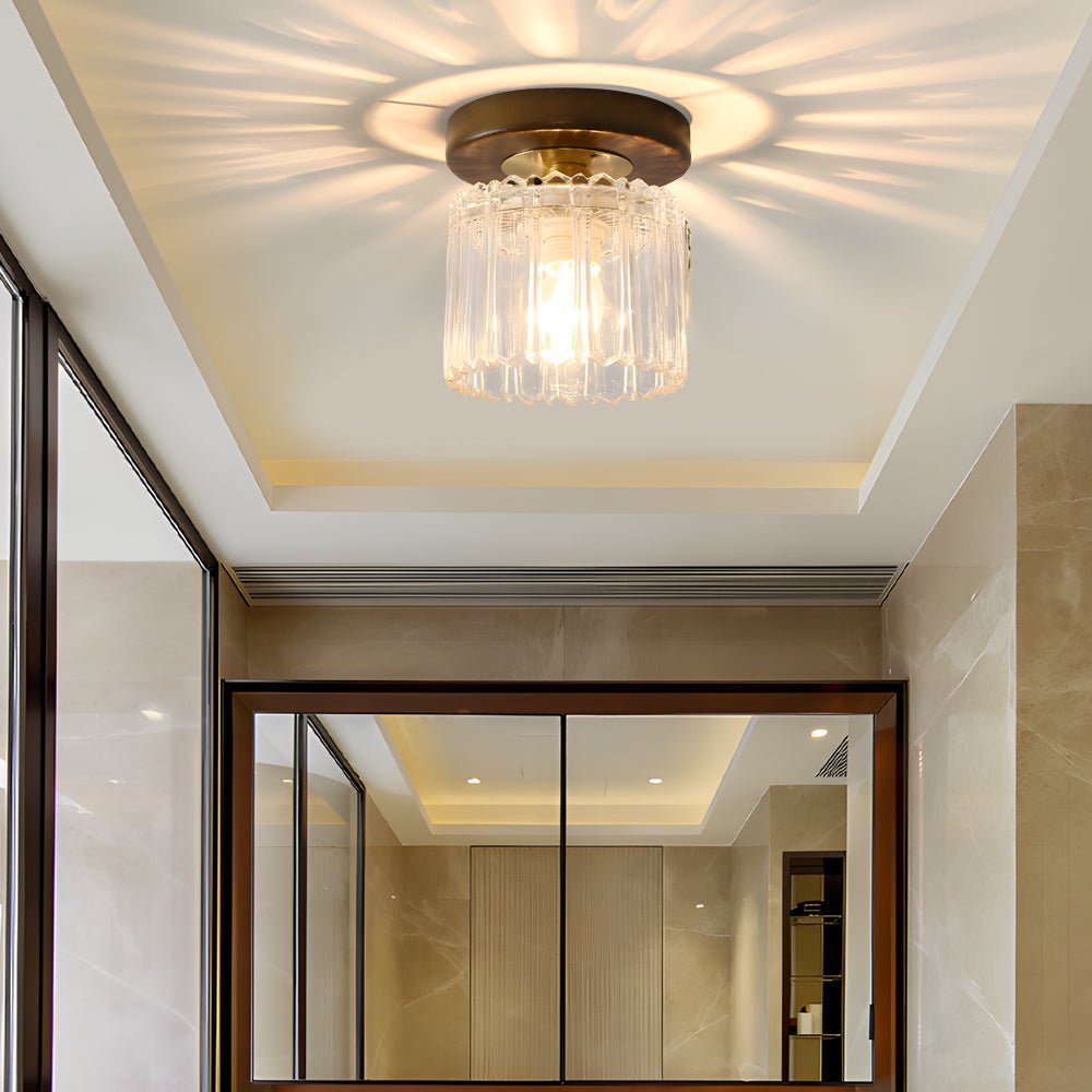 WINCHESTER RUSTIC SQUARE IRON CEILING LANTERN