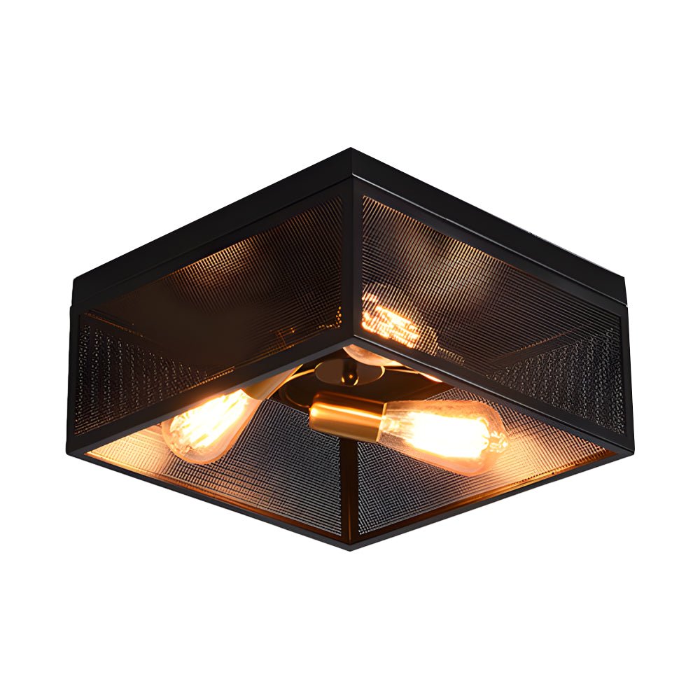 WINCHESTER QUAD FRAME RUSTIC CEILING LANTERN