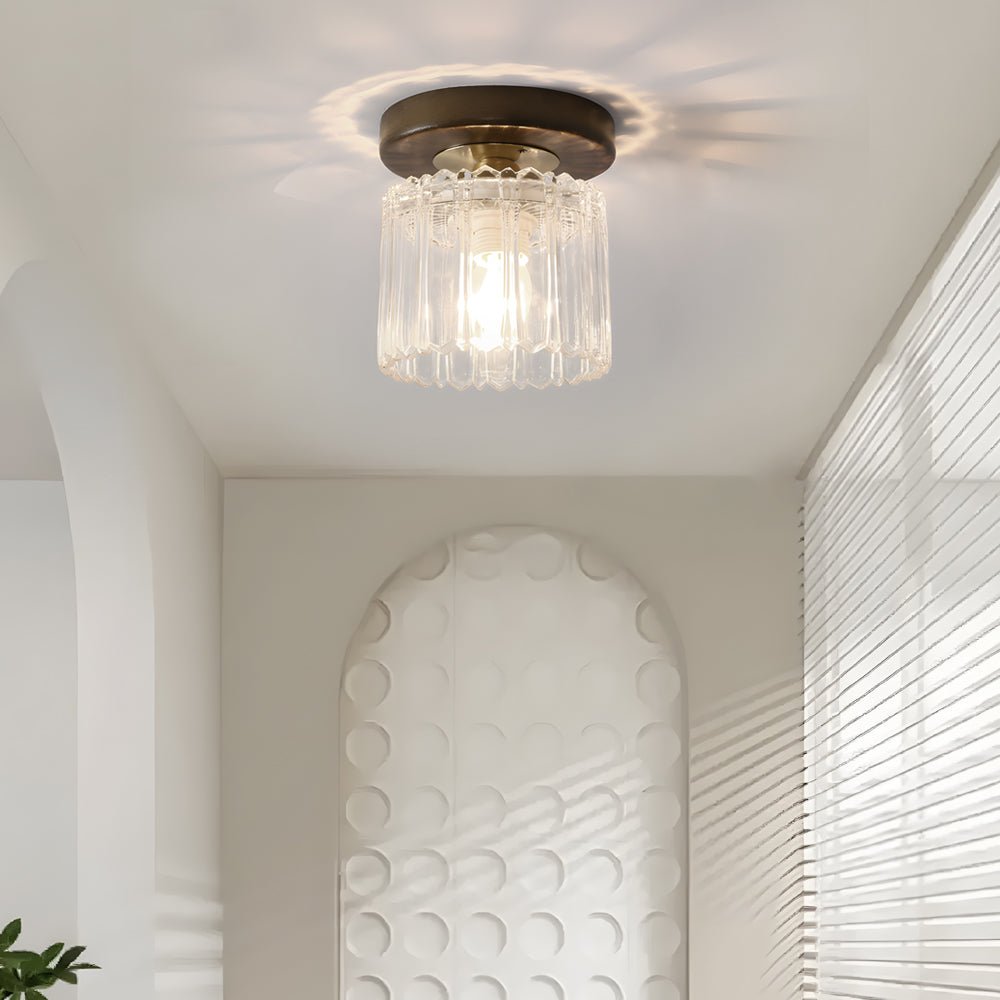 WINCHESTER RUSTIC SQUARE IRON CEILING LANTERN
