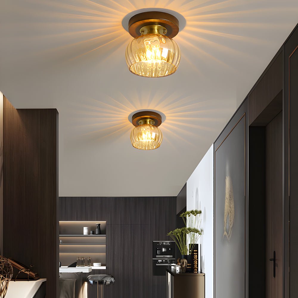 WINCHESTER RUSTIC SQUARE IRON CEILING LANTERN