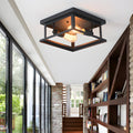 WINCHESTER QUAD FRAME RUSTIC CEILING LANTERN
