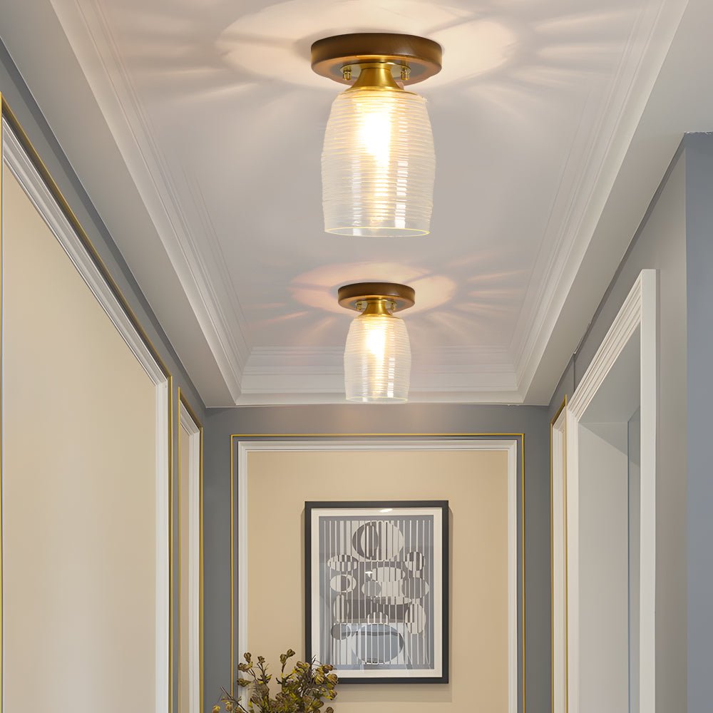 WINCHESTER RUSTIC SQUARE IRON CEILING LANTERN