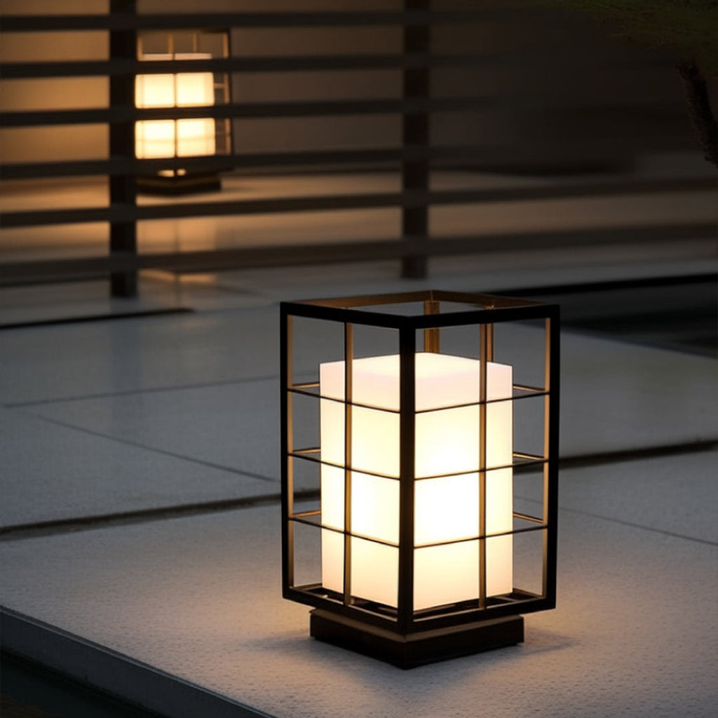 RAVENSDALE JAPANESE INFLUENCE OUTDOOR LANTERN, WEATHERPROOF GARDEN ILLUMINATION