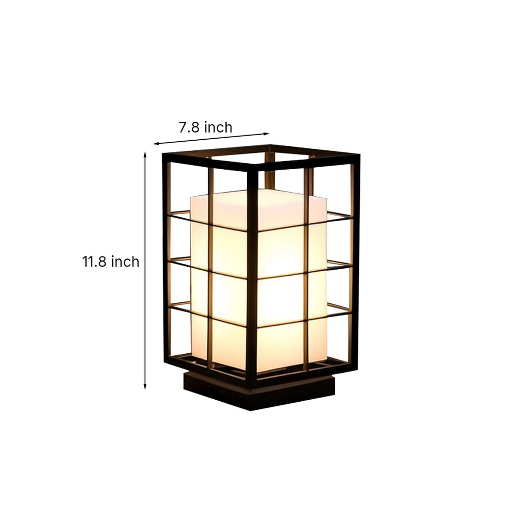 RAVENSDALE JAPANESE INFLUENCE OUTDOOR LANTERN, WEATHERPROOF GARDEN ILLUMINATION