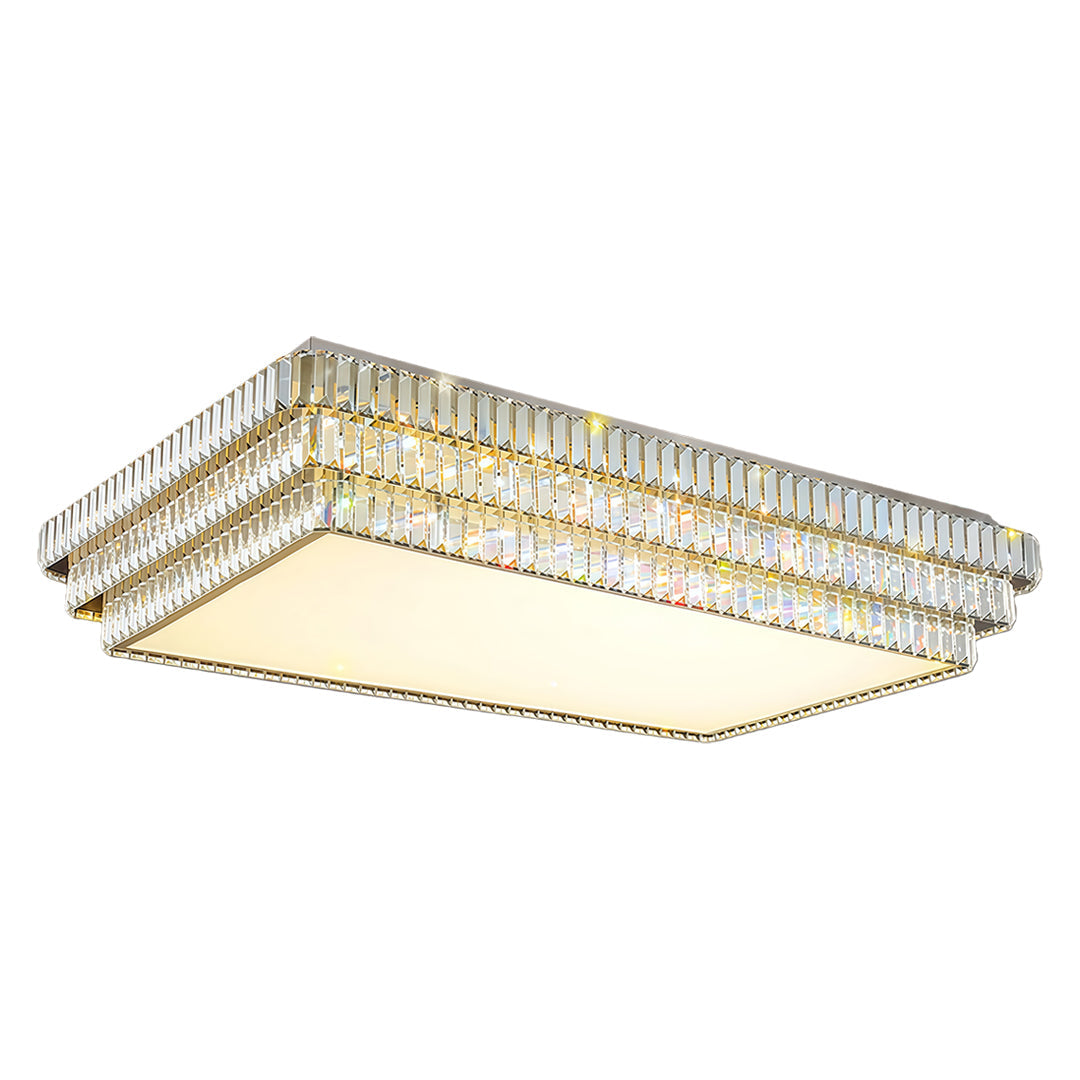 WINDSOR CRYSTAL RAY FLUSH MOUNT LUMINAIRE