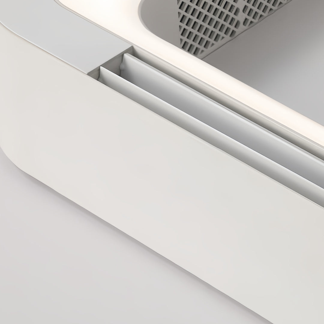 WINTHORPE WHISPERING BREEZE BLADESLESS CEILING FAN WITH INTEGRATED LED ILLUMINATION