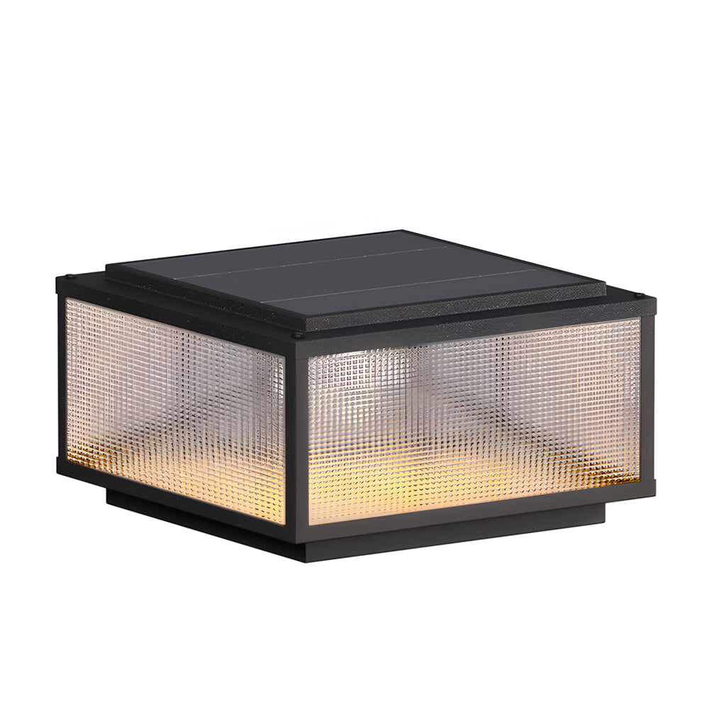 RAVENHALL SQUARE CAST ALUMINUM OUTDOOR PILLAR LIGHT