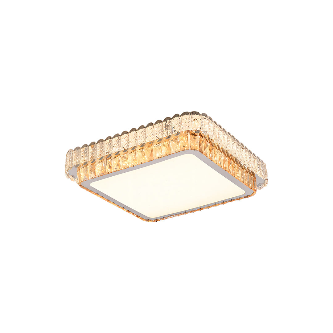 CHARLETON CRYSTAL EMBRACE FLUSH CEILING LANTERN