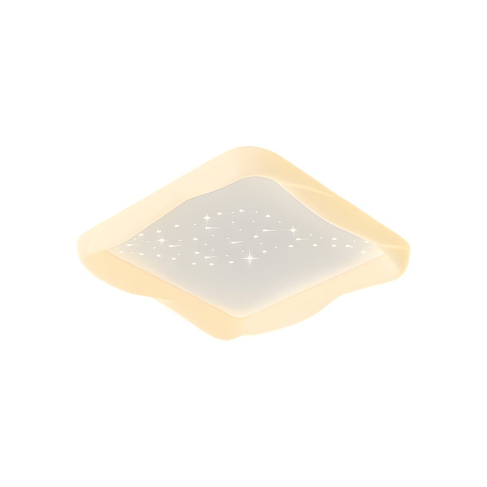 CHARLESTON STARBURST MILKY WHITE CEILING LANTERN WITH DIMMING FEATURE