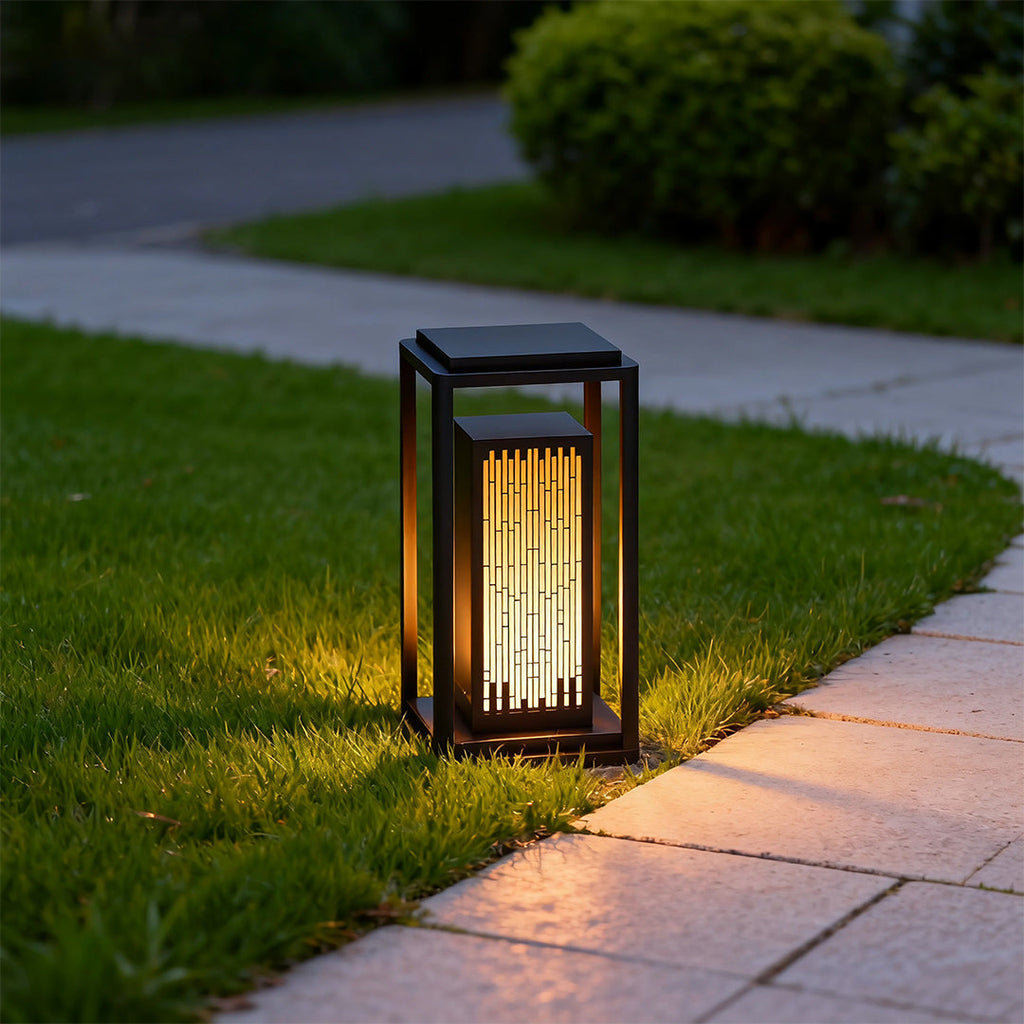 WINTHROP GEOMETRIC OUTDOOR LANTERN WITH WATER-RESISTANT DESIGN