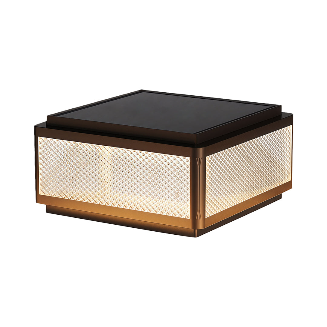 WINCHESTER SQUARE OUTDOOR PILLAR LANTERN - WATER-RESISTANT ILLUMINATION