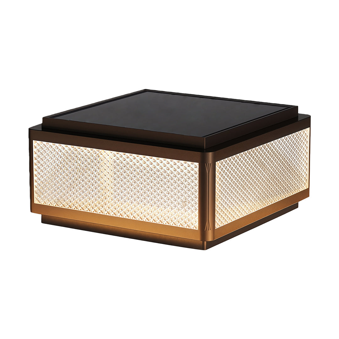 WINCHESTER SQUARE OUTDOOR PILLAR LANTERN - WATER-RESISTANT ILLUMINATION