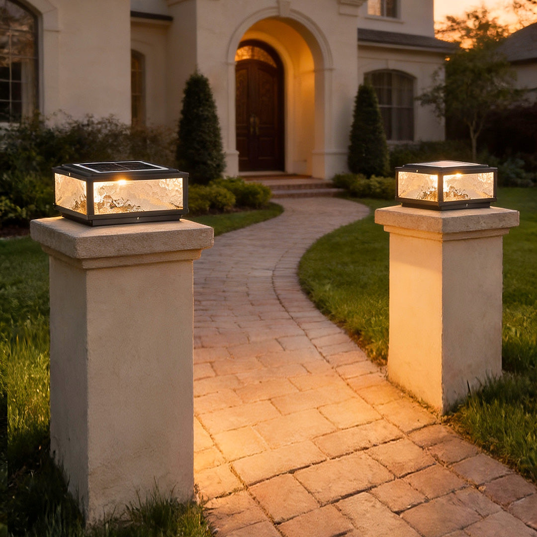 RAVENSHILL SQUARE LED OUTDOOR PILLAR LANTERN