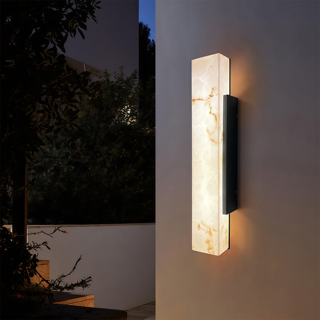 WINDSOR STONE QUAD WALL LANTERN - LED CLOUD-INSPIRED WATER-RESISTANT LIGHTING