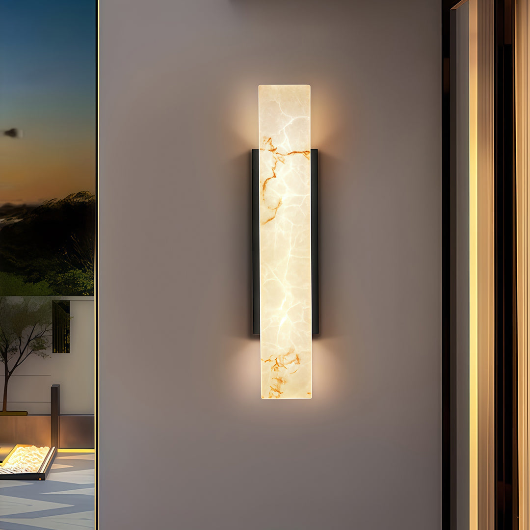 WINDSOR STONE QUAD WALL LANTERN - LED CLOUD-INSPIRED WATER-RESISTANT LIGHTING