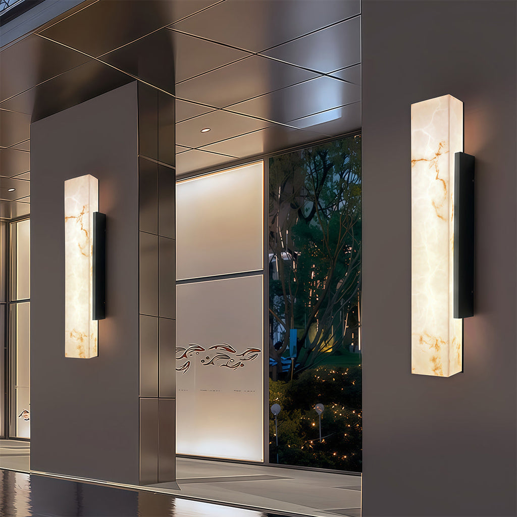 WINDSOR STONE QUAD WALL LANTERN - LED CLOUD-INSPIRED WATER-RESISTANT LIGHTING