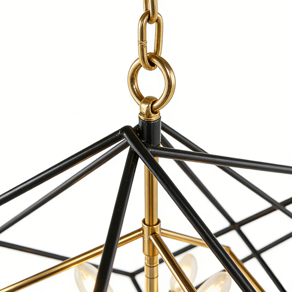 WINTERBOURNE IRON FRAME SQUARE PENDANT LIGHT
