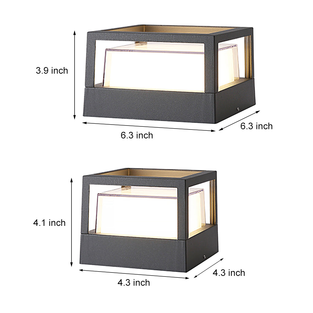 RAVENHURST SQUARE TWIN-TIER OUTDOOR LIGHTING POST