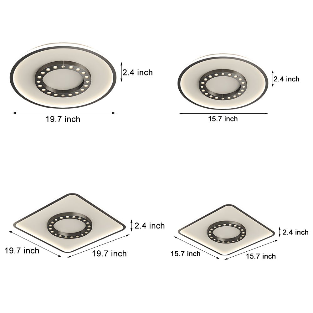 FENWICK SQUARE DIMMING LED CEILING LUMINAIRE