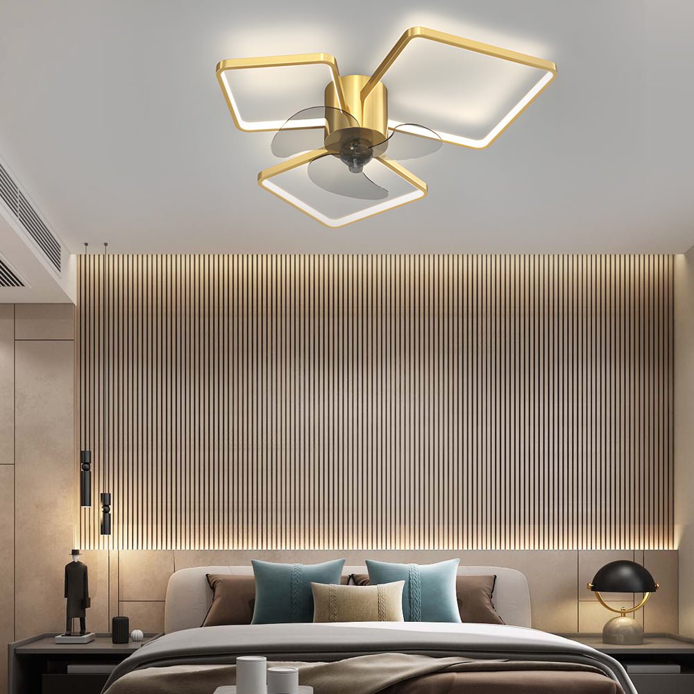 WINDSOR CIRCLE TRIO DIMMER LED CEILING FAN LIGHT