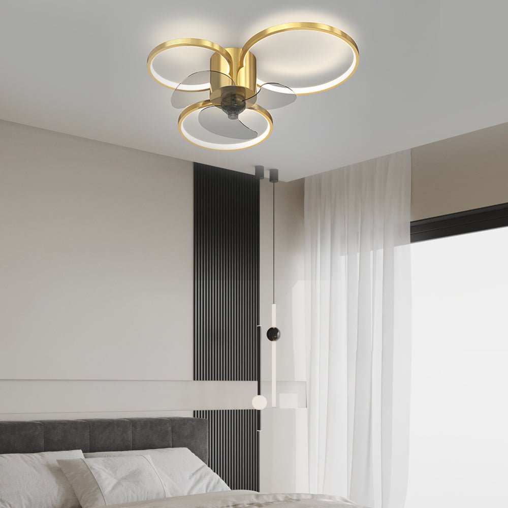 WINDSOR CIRCLE TRIO DIMMER LED CEILING FAN LIGHT