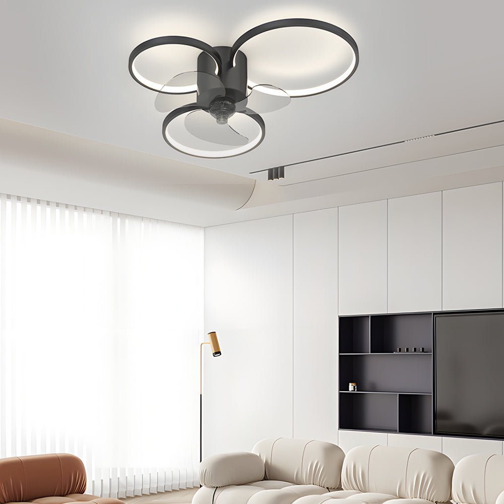 WINDSOR CIRCLE TRIO DIMMER LED CEILING FAN LIGHT