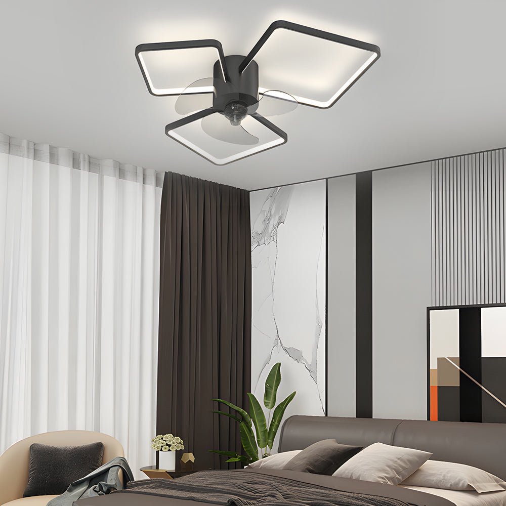 WINDSOR CIRCLE TRIO DIMMER LED CEILING FAN LIGHT