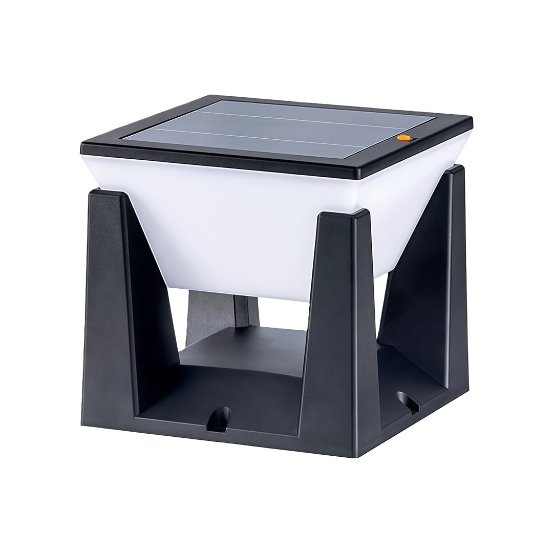 RAVENSCROFT SOLAR GARDEN PILLAR LIGHT WITH WEATHER-RESISTANT DESIGN