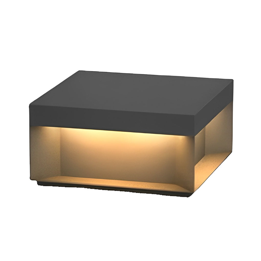WINTERBOURNE SQUARE LED GARDEN ILLUMINATOR, INDUSTRIAL BLACK FINISH