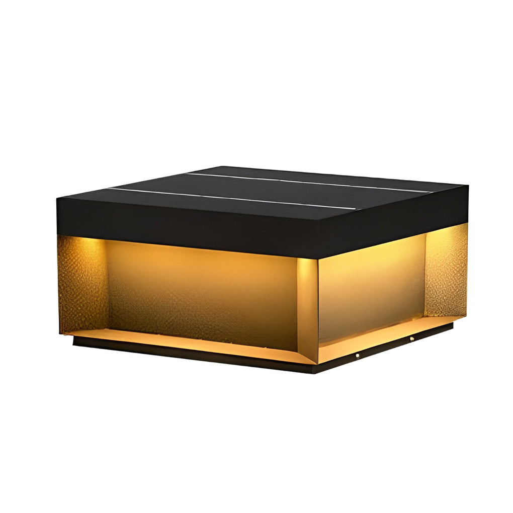 WINTERBOURNE SQUARE LED GARDEN ILLUMINATOR, INDUSTRIAL BLACK FINISH